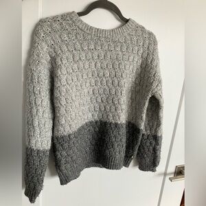 Roxy Sweater XS, Gray Sweater, Knit Sweater Extra Small